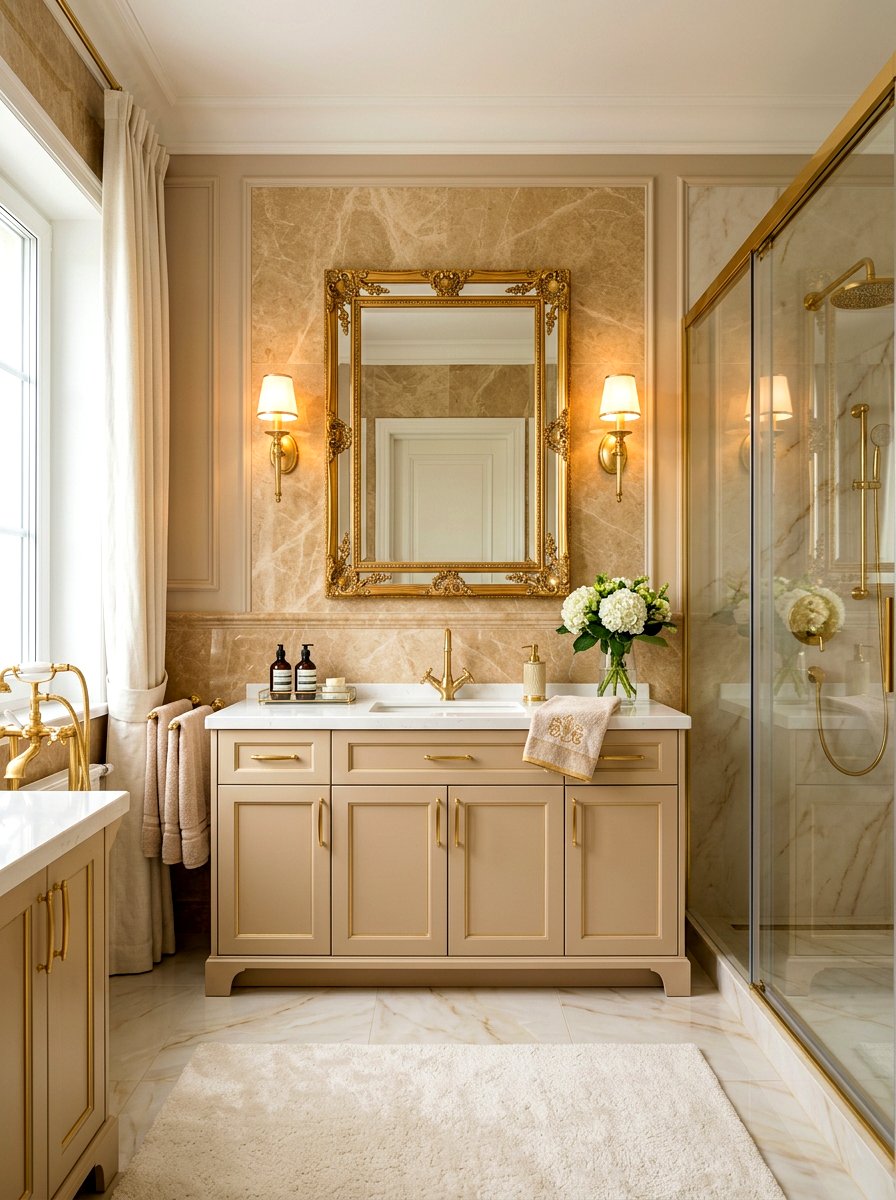 Beige And Gold Bathroom - 30 beige bathroom ideas