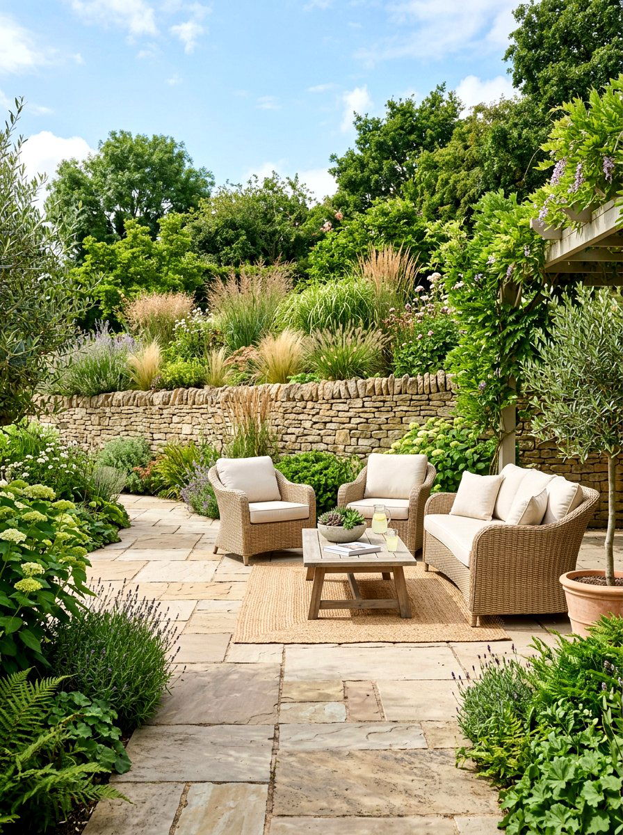 Beige And Stone Patio - 30 patio color scheme ideas