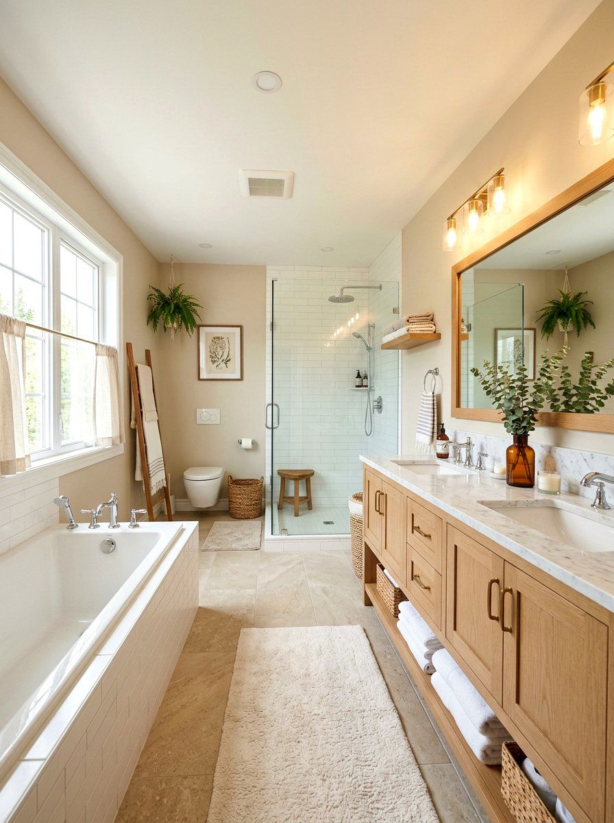 Beige And White Bathroom - 30 beige bathroom ideas