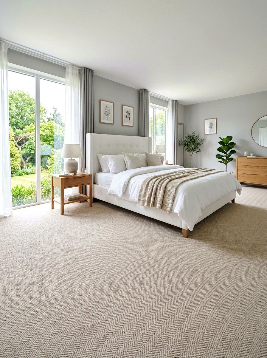Beige Bedroom Carpet - 30 Hamptons bedroom ideas
