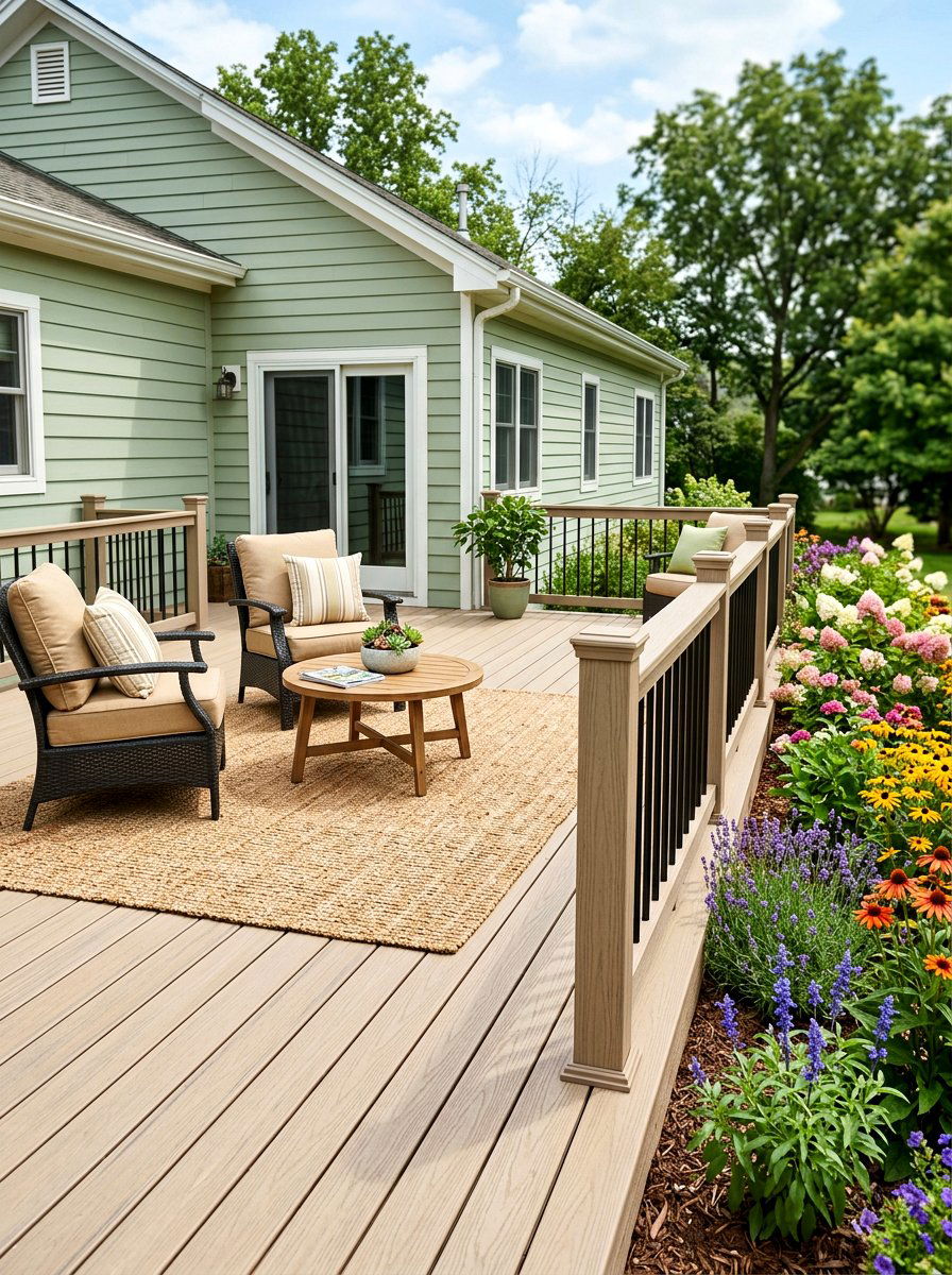 Beige Composite Decking - 30 composite deck color ideas