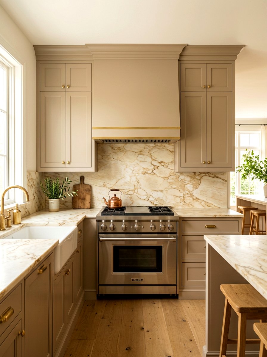 30 Full Slab Stone Wall Kitchen Ideas for Dramatic Modern Style