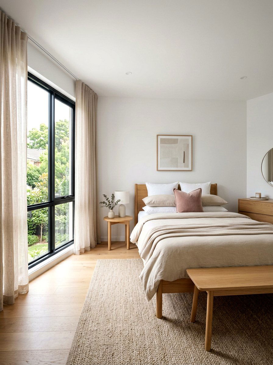 Beige Minimalist Bedroom - 30 blush and beige bedroom ideas