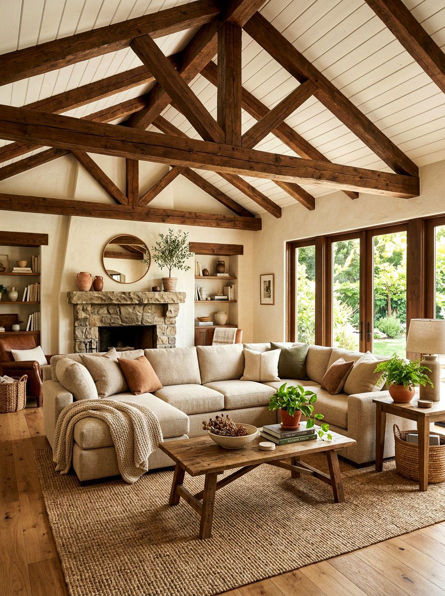 Beige Sectional - 30 family room sectional ideas
