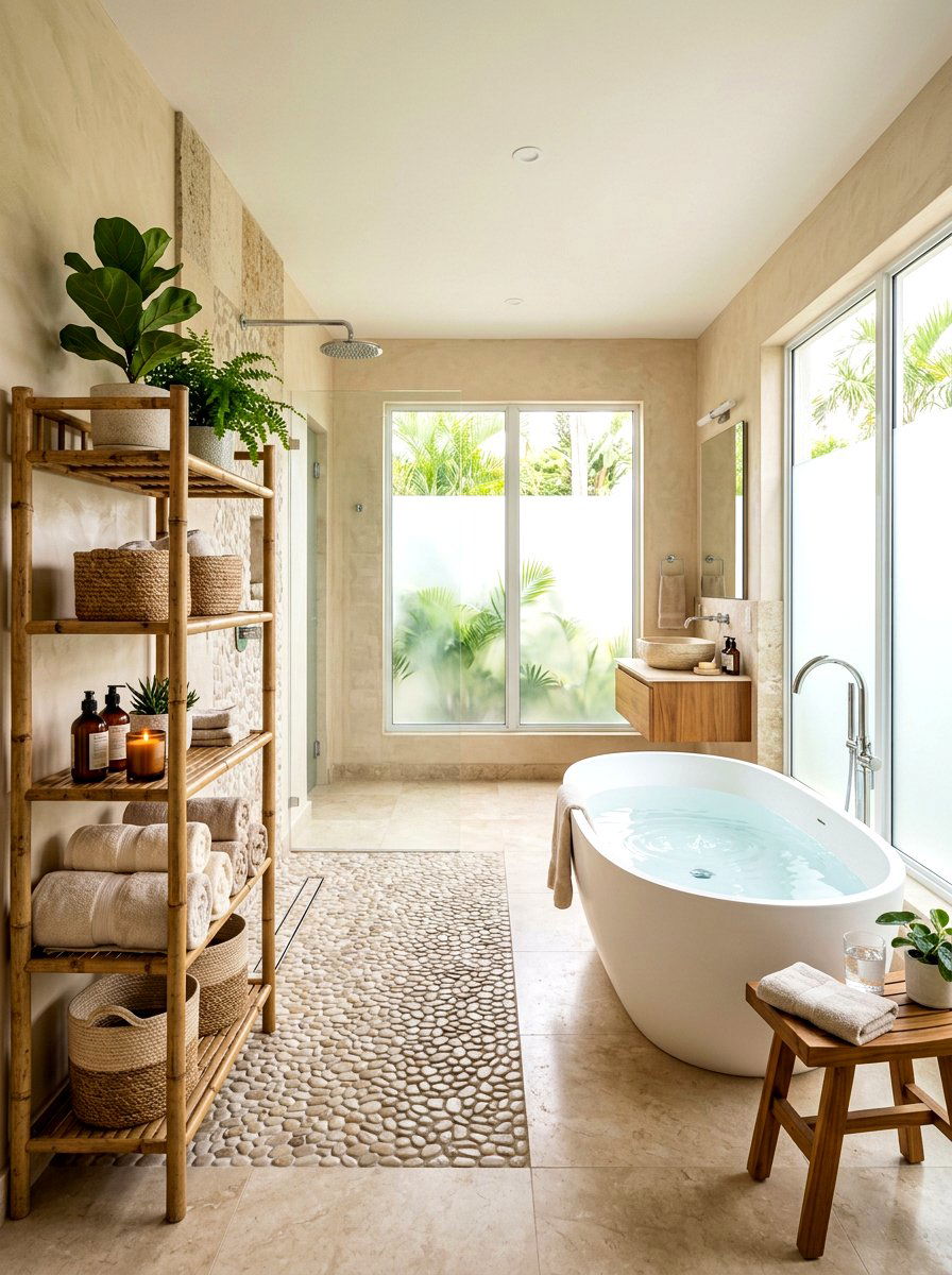 Beige Spa Bathroom - 30 beige bathroom ideas