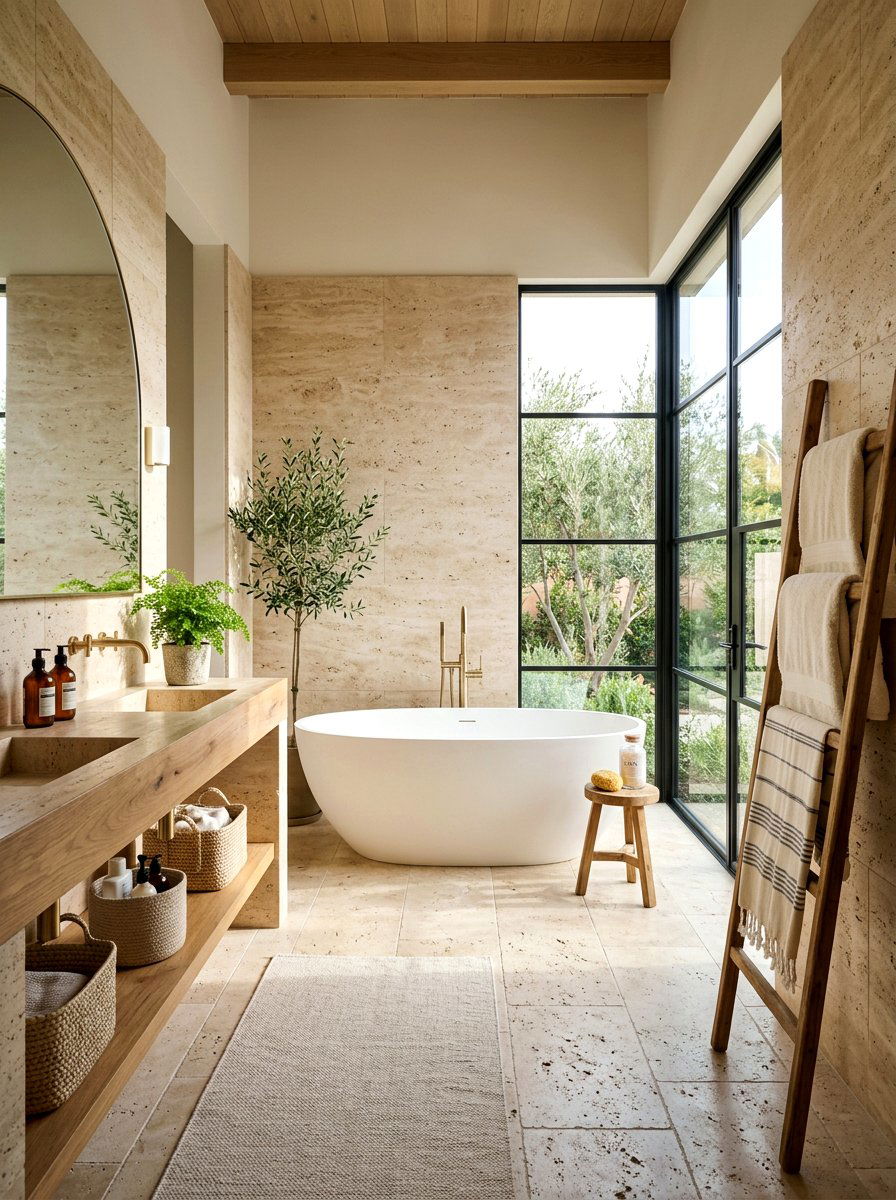 Beige Travertine Bathroom Tile - 30 travertine bathroom ideas