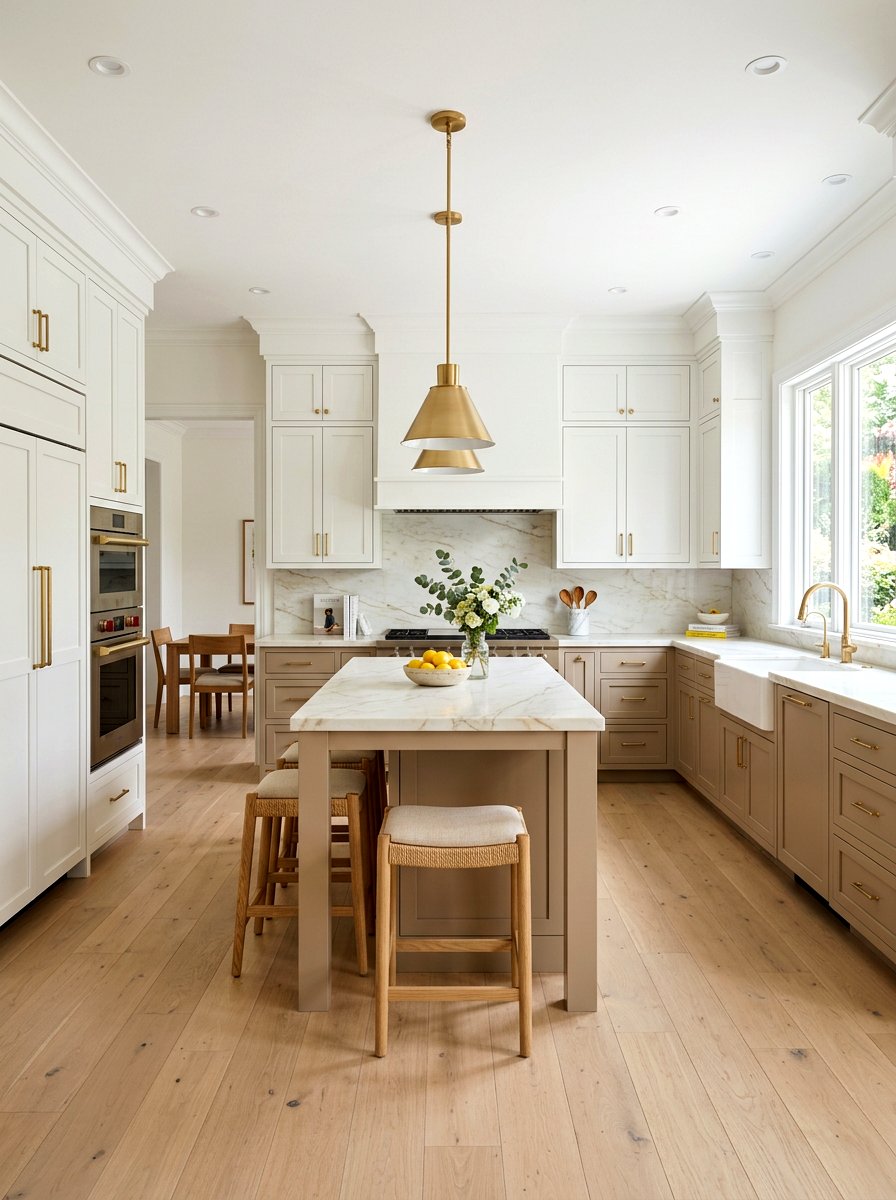 Beige and white kitchen cabinets - 30 two tone kitchen cabinet ideas
