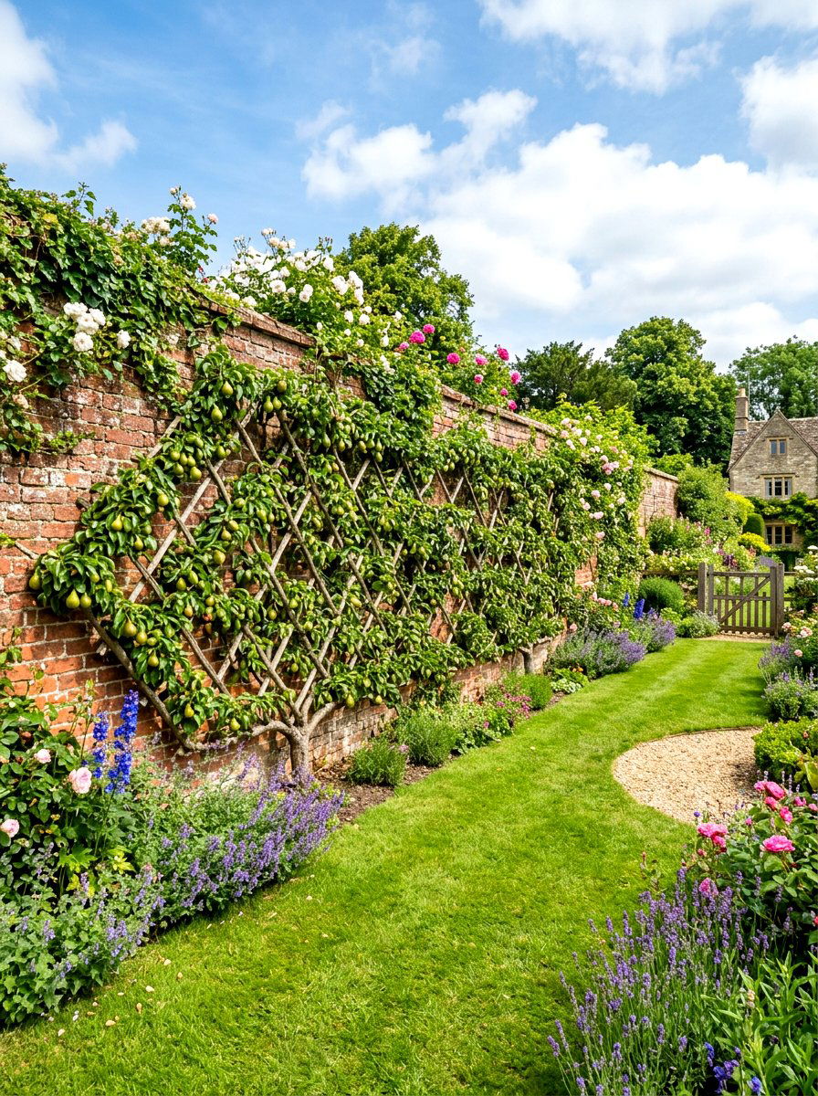Belgian Fence Fruit Tree - 30 espalier fruit tree wall ideas