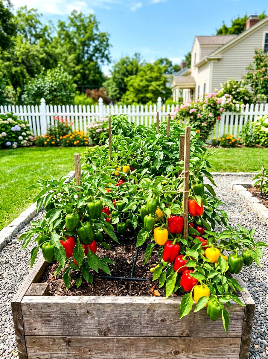 Bell Pepper Garden Bed - 30 pizza garden ideas