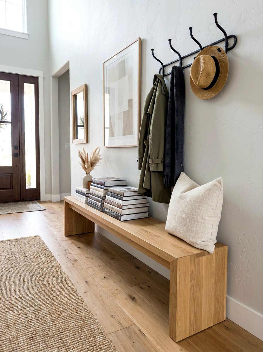 Bench Book Styling - 30 stacked books decor ideas