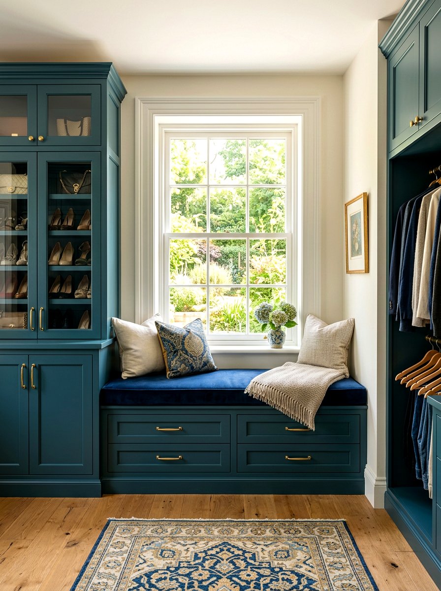 Bench Seating Closet Layout - 30 capsule wardrobe closet ideas