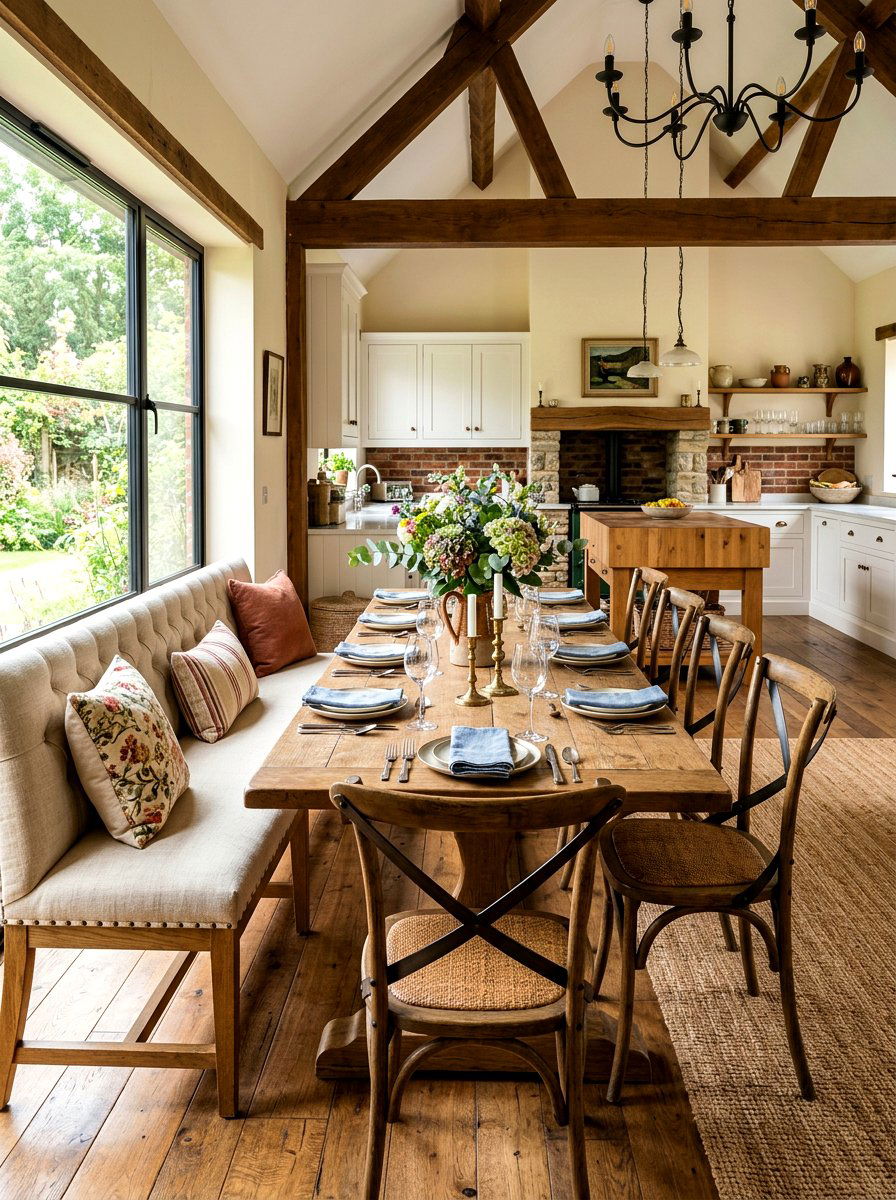Bench Seating Dining Area - 30 supper club home ideas