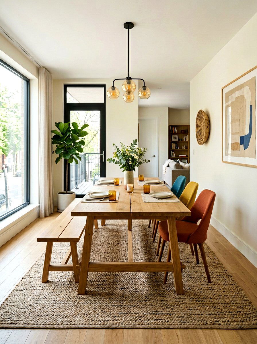 Bench Seating Dining Room - 30 apartment dining room ideas
