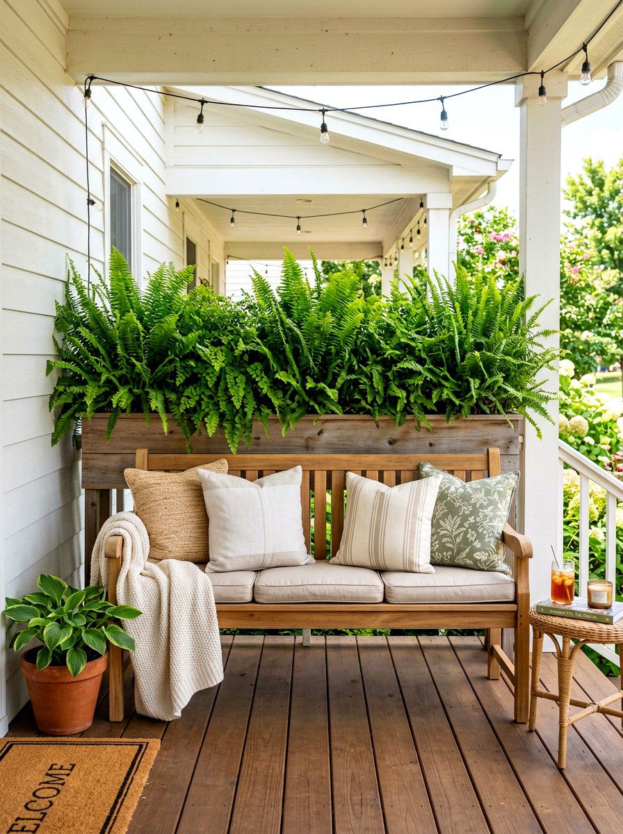 30 Fern Filled Front Porch Ideas For Lush Curb Appeal