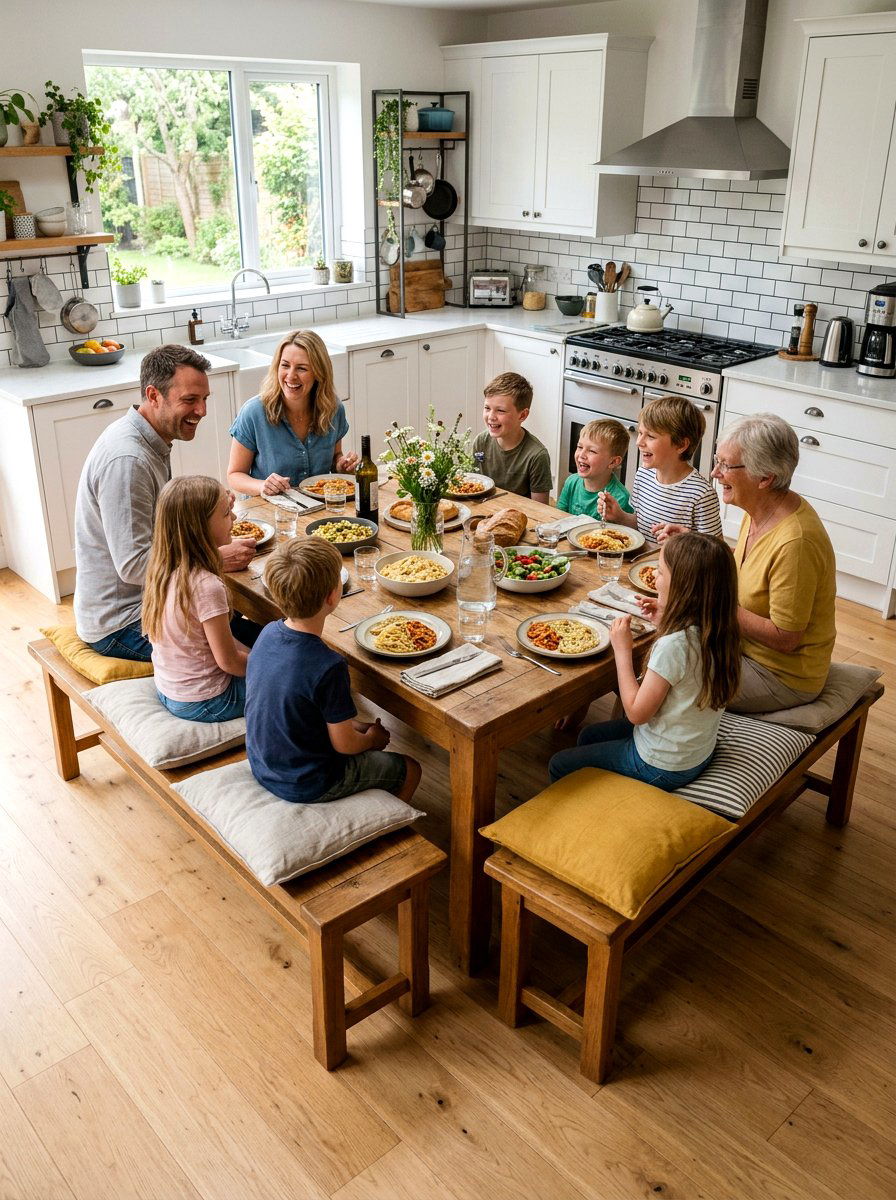 Bench Style Dining Table - 30 extendable dining table ideas