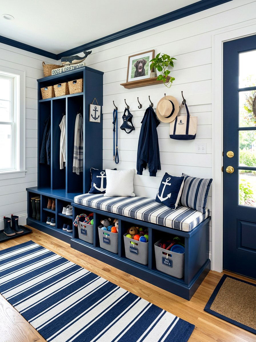 Bench With Pet Toy Storage - 30 pet toy storage ideas