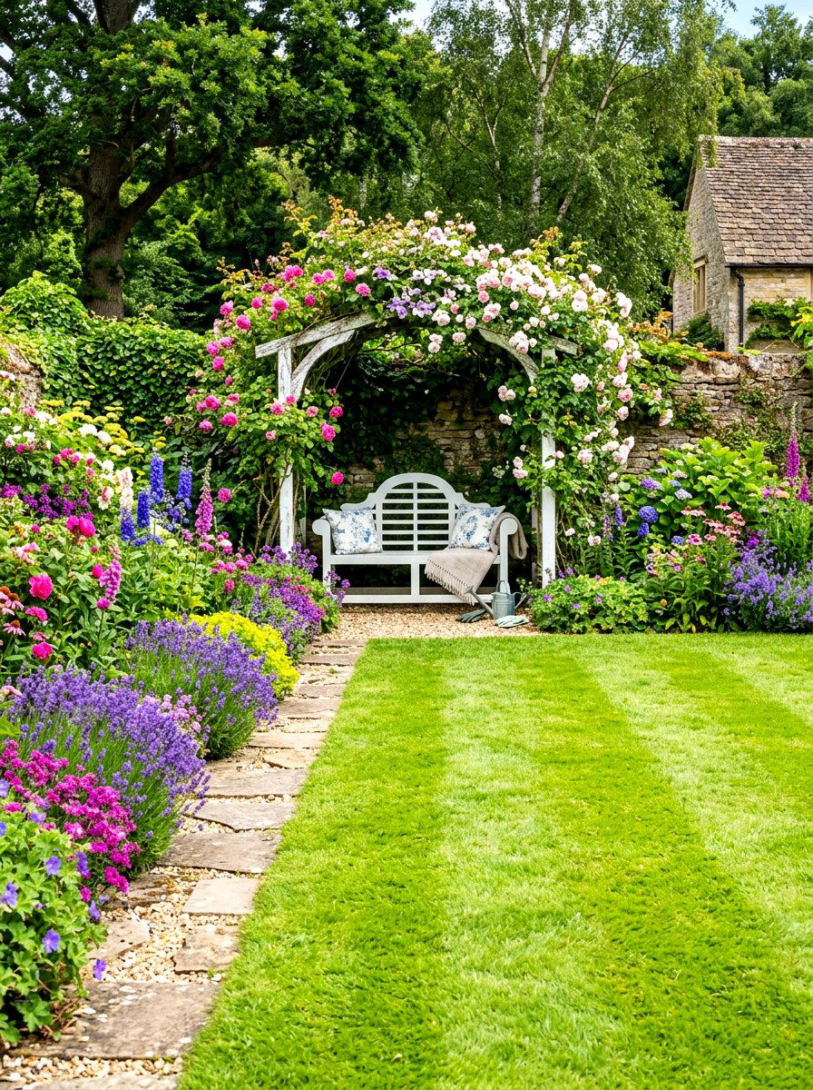 Bench garden retreat - 30 weekend garden retreat ideas