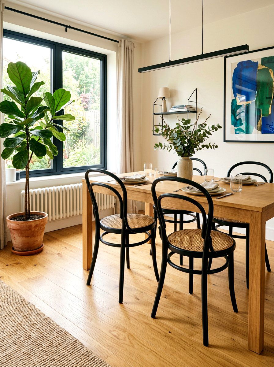 Bentwood Dining Chairs - 30 cafe style dining ideas