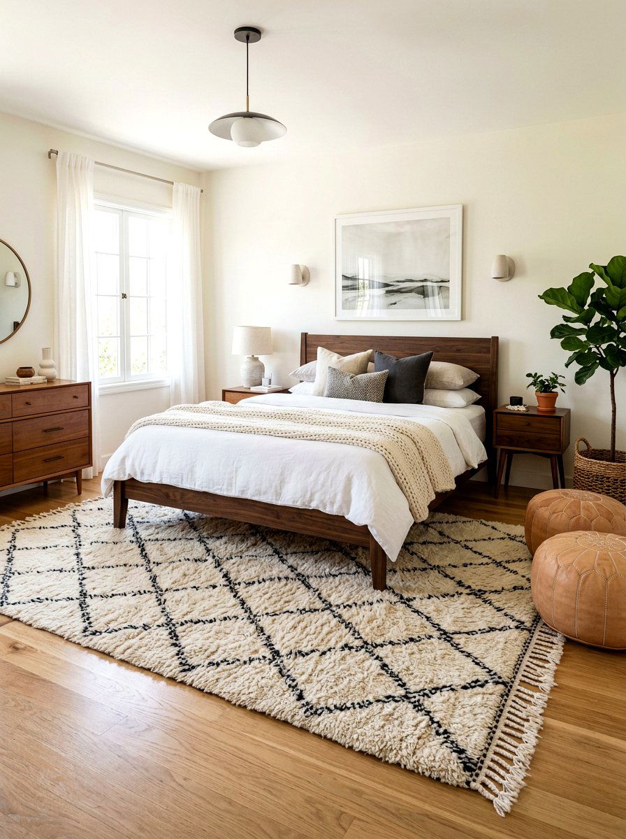Berber Rug Bedroom - 30 Moroccan bedroom ideas