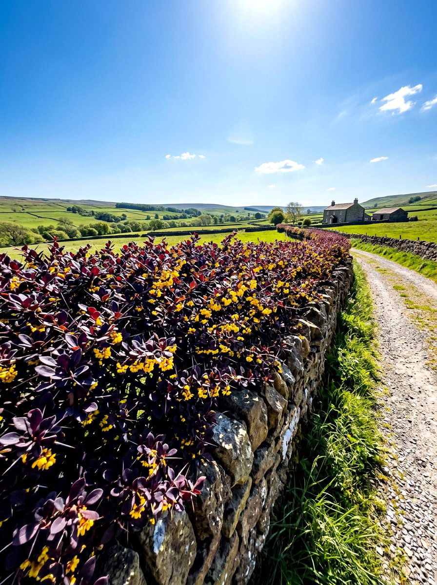 Berberis Defensive Hedge - 30 hedge row ideas