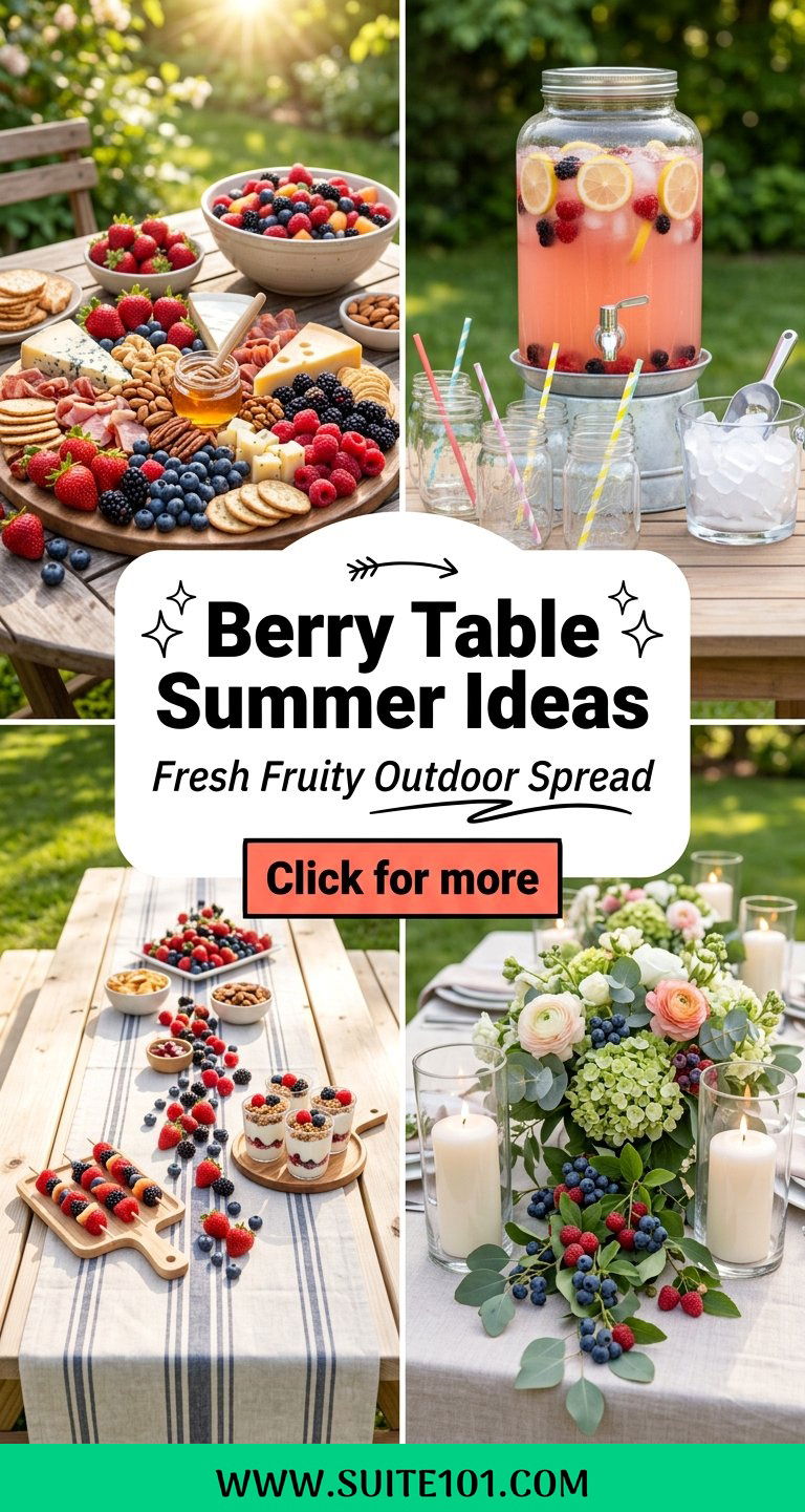 Berry Table Summer Ideas for a Fresh Fruity Outdoor Spread - Berry Table Summer Ideas for a Fresh, Fruity Outdoor Spread
