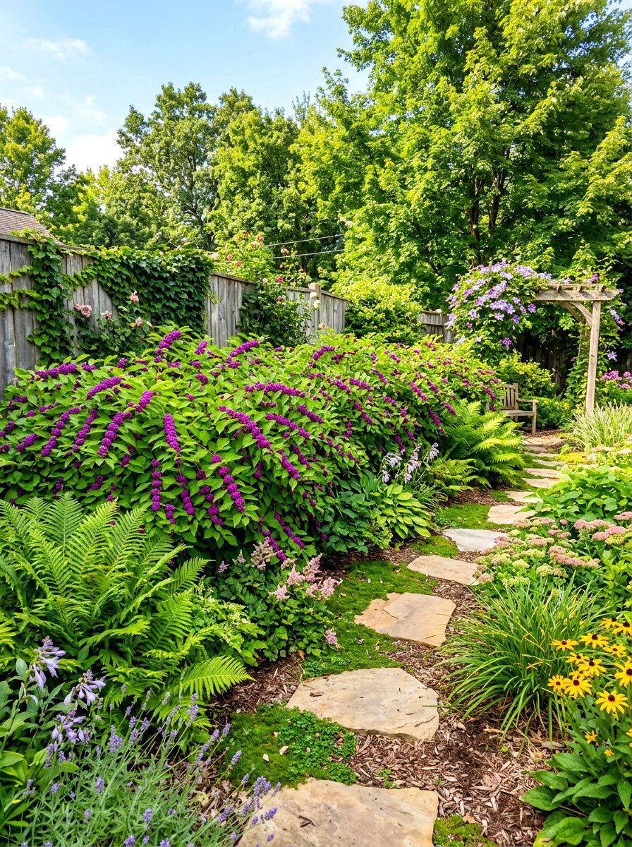 Berry producing bushes - 30 bird friendly backyard landscaping ideas