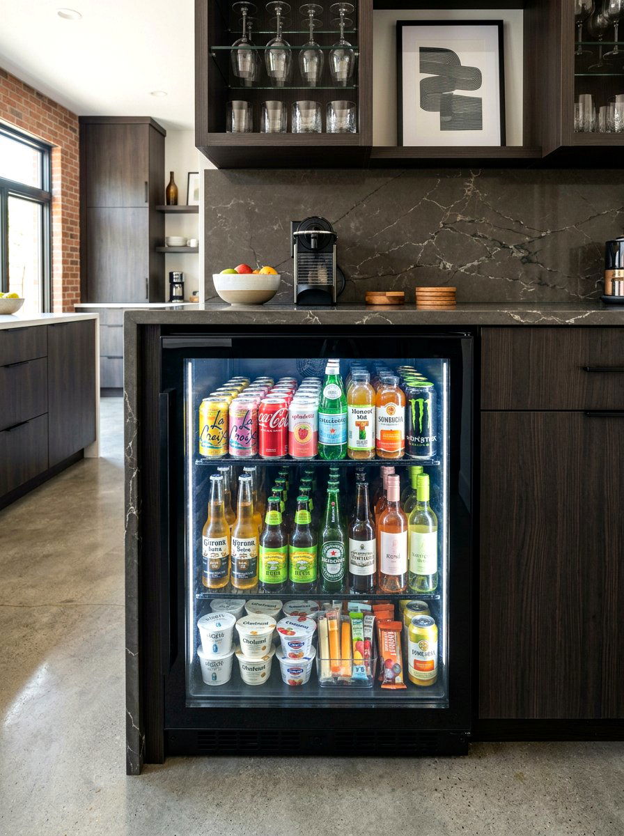 Beverage And Snack Fridge - 30 snack station ideas