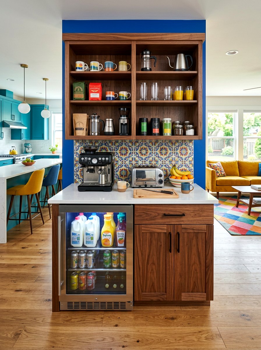 Beverage center and breakfast cabinet - 30 breakfast station cabinet ideas