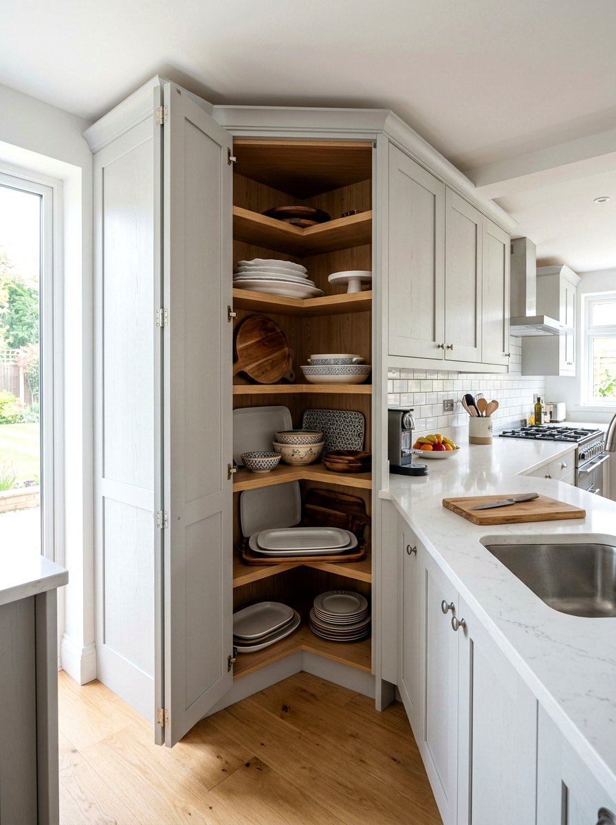 30 kitchen corner cabinet ideas: Clever Storage Solutions