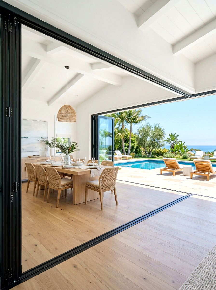 Bi Fold Door Dining Space - 30 indoor outdoor breakfast room ideas
