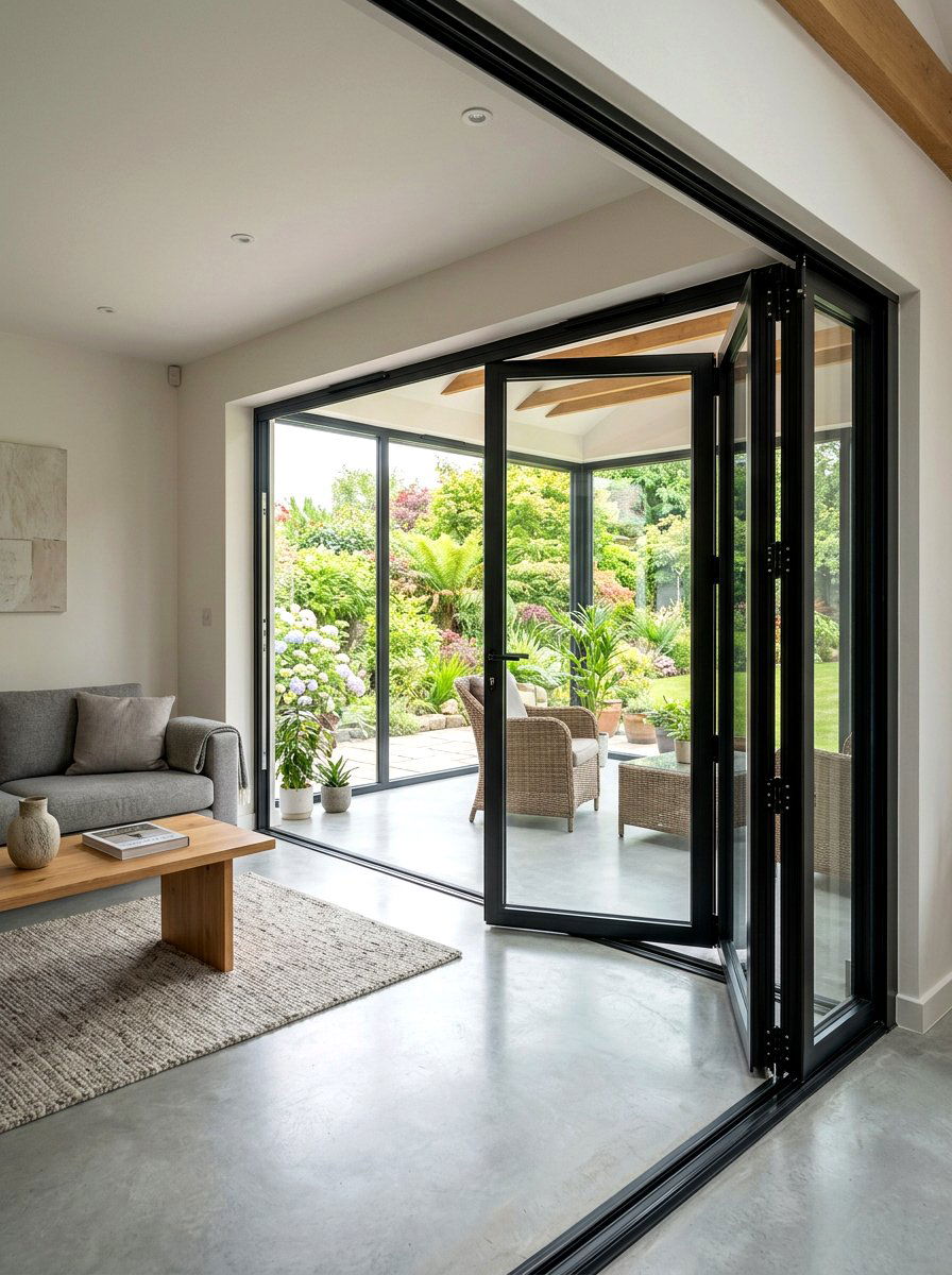 Bi fold doors - 30 broken floor plan ideas