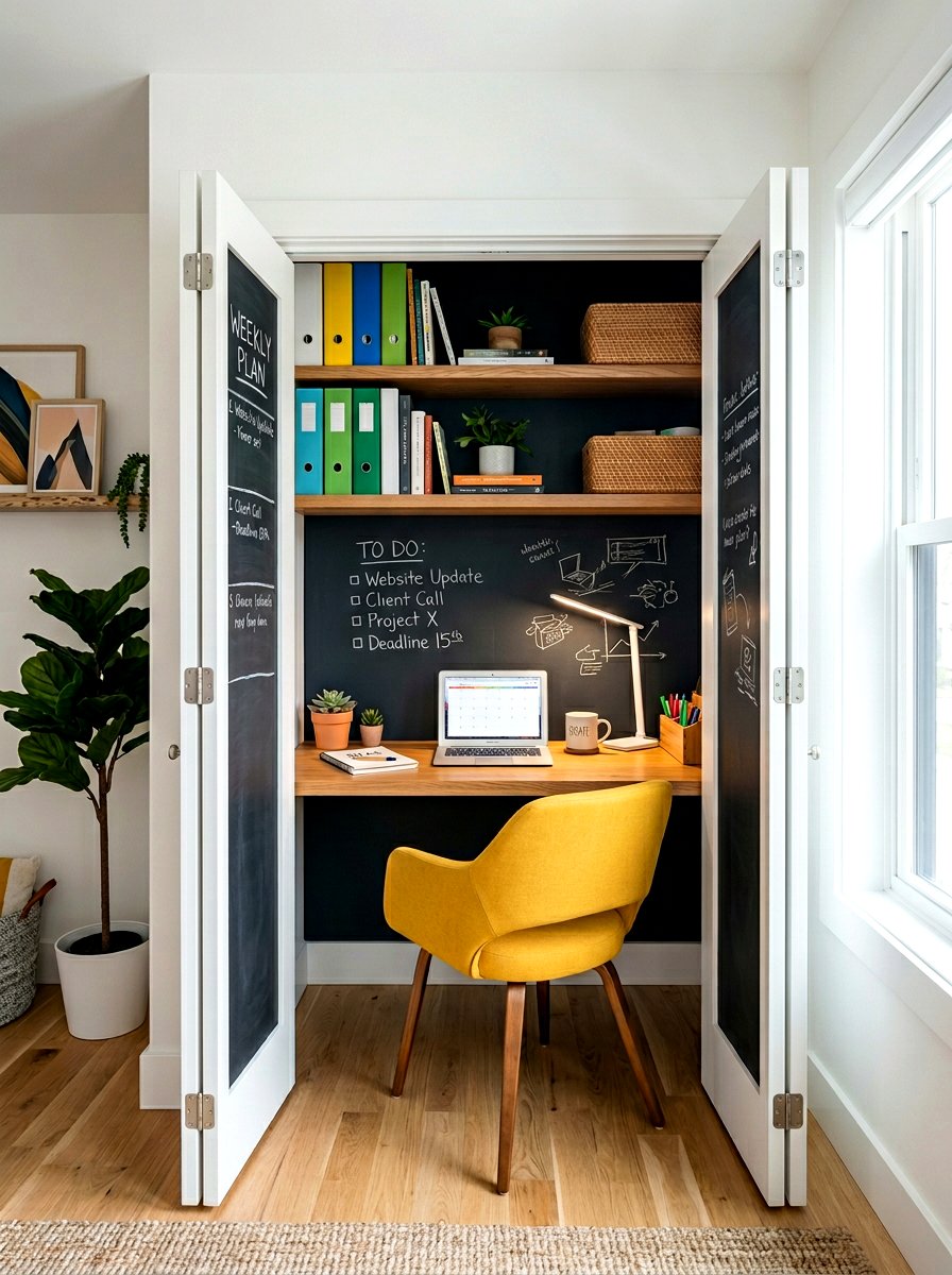 Bifold Door Cloffice - 30 cloffice ideas