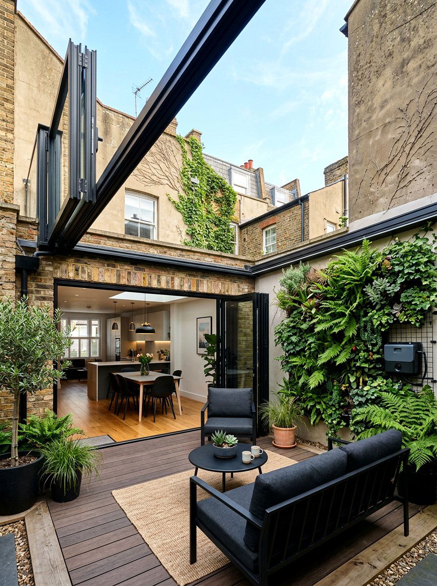 Bifold Glass Roof For Indoor Outdoor Living - 30 transparent patio roof ideas