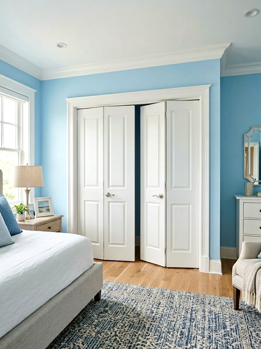 Bifold closet doors - 30 bedroom closet door ideas