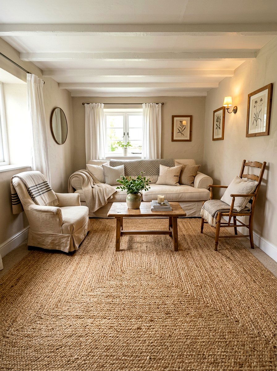 Big rug small room - 30 small living room ideas