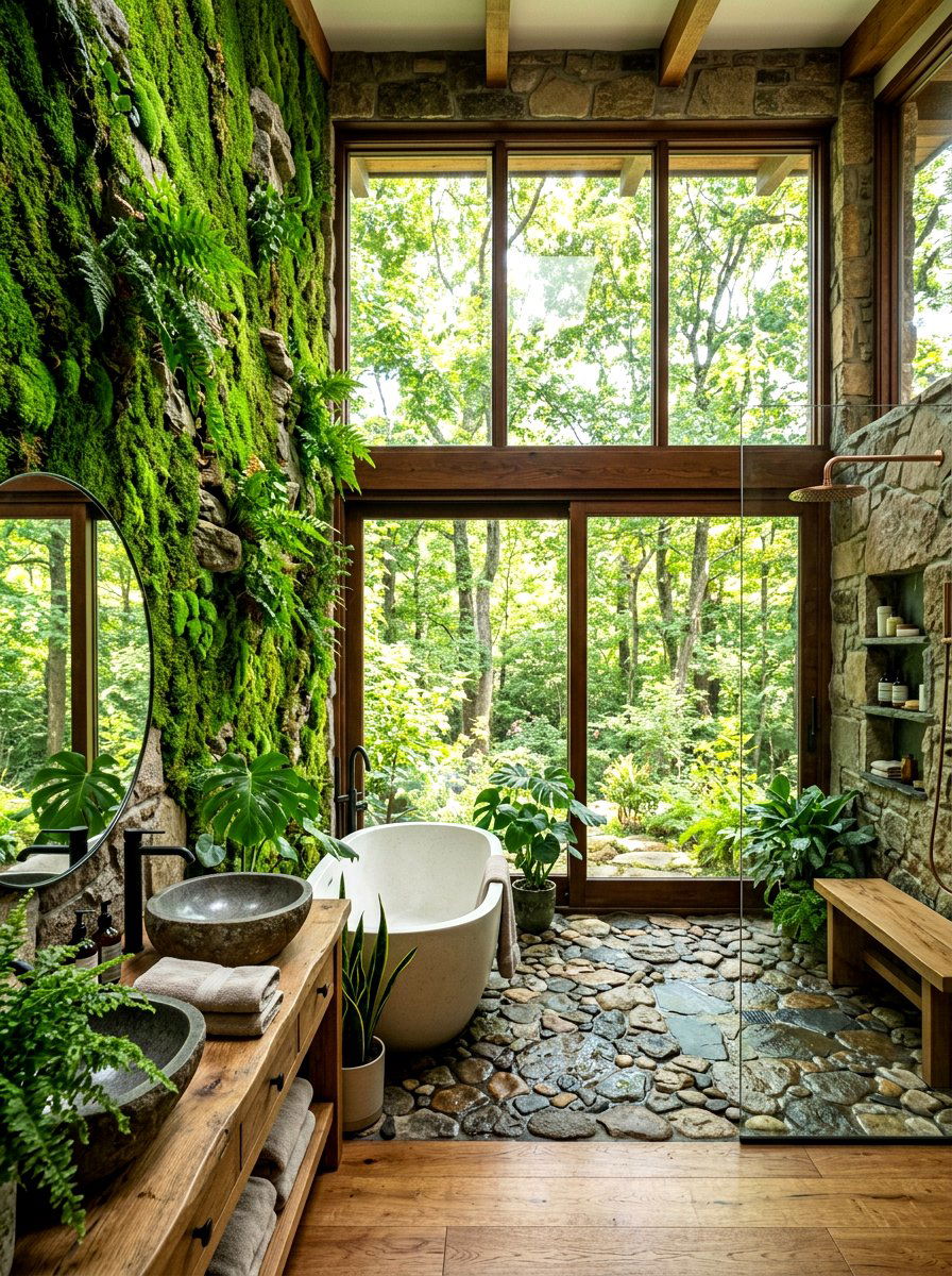 Biophilic Bathroom Design - 30 Pinterest bathroom ideas