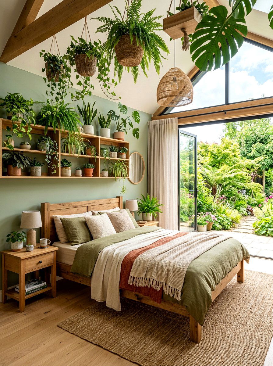 Biophilic Bedroom - 30 viral bedroom decor ideas