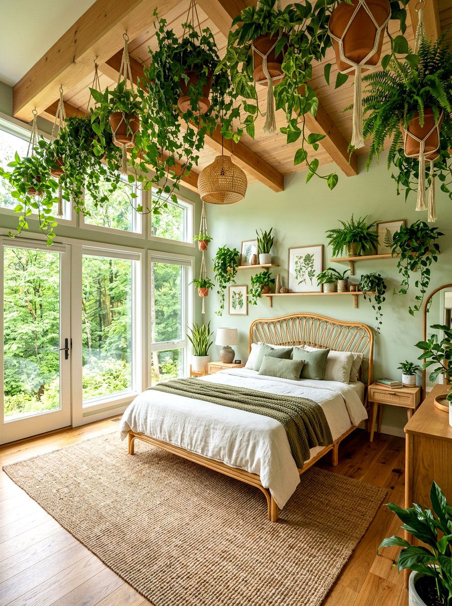 Biophilic Bedroom - 30 modern bedroom ideas