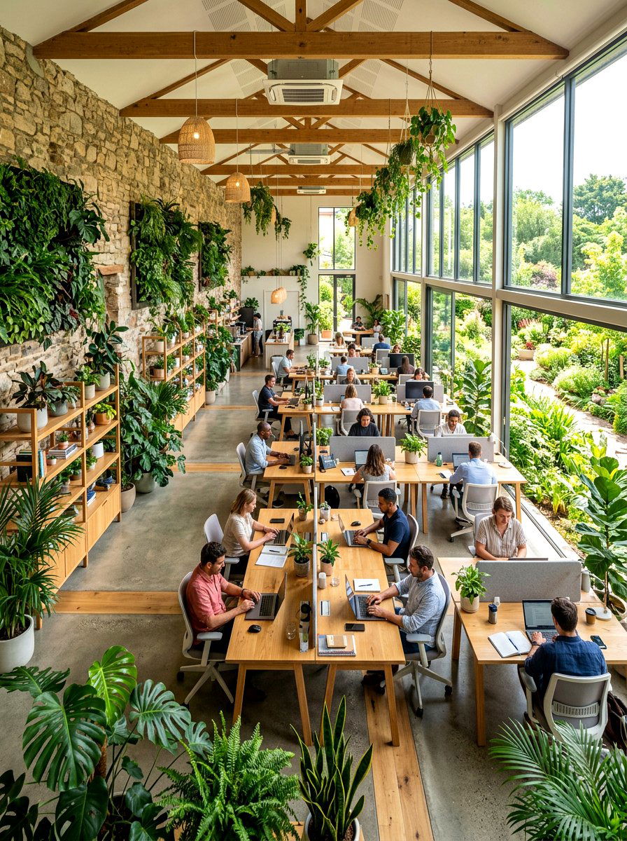 Biophilic Design Shared Office - 30 shared office ideas