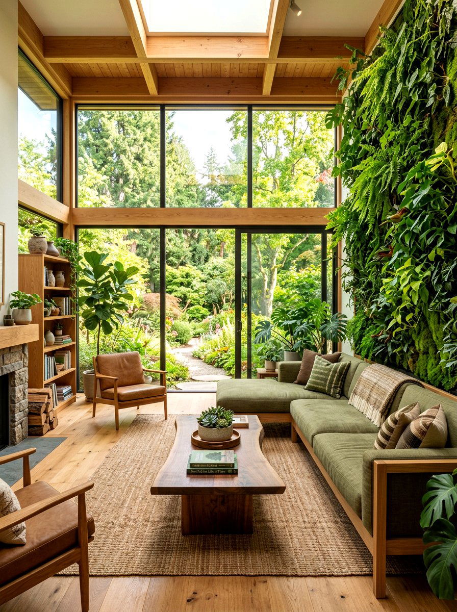 Biophilic Family Room - 30 family room decor ideas