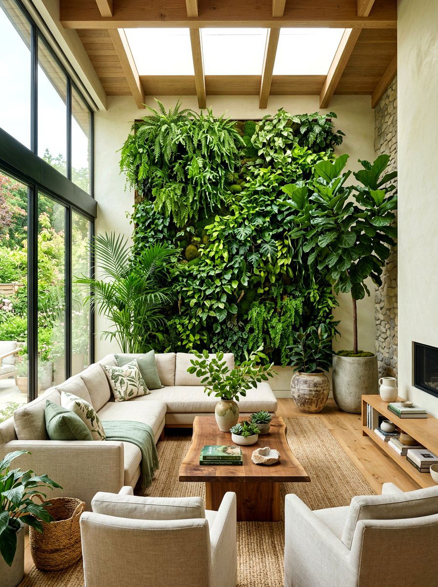 Biophilic Living Room - 30 luxury living room ideas