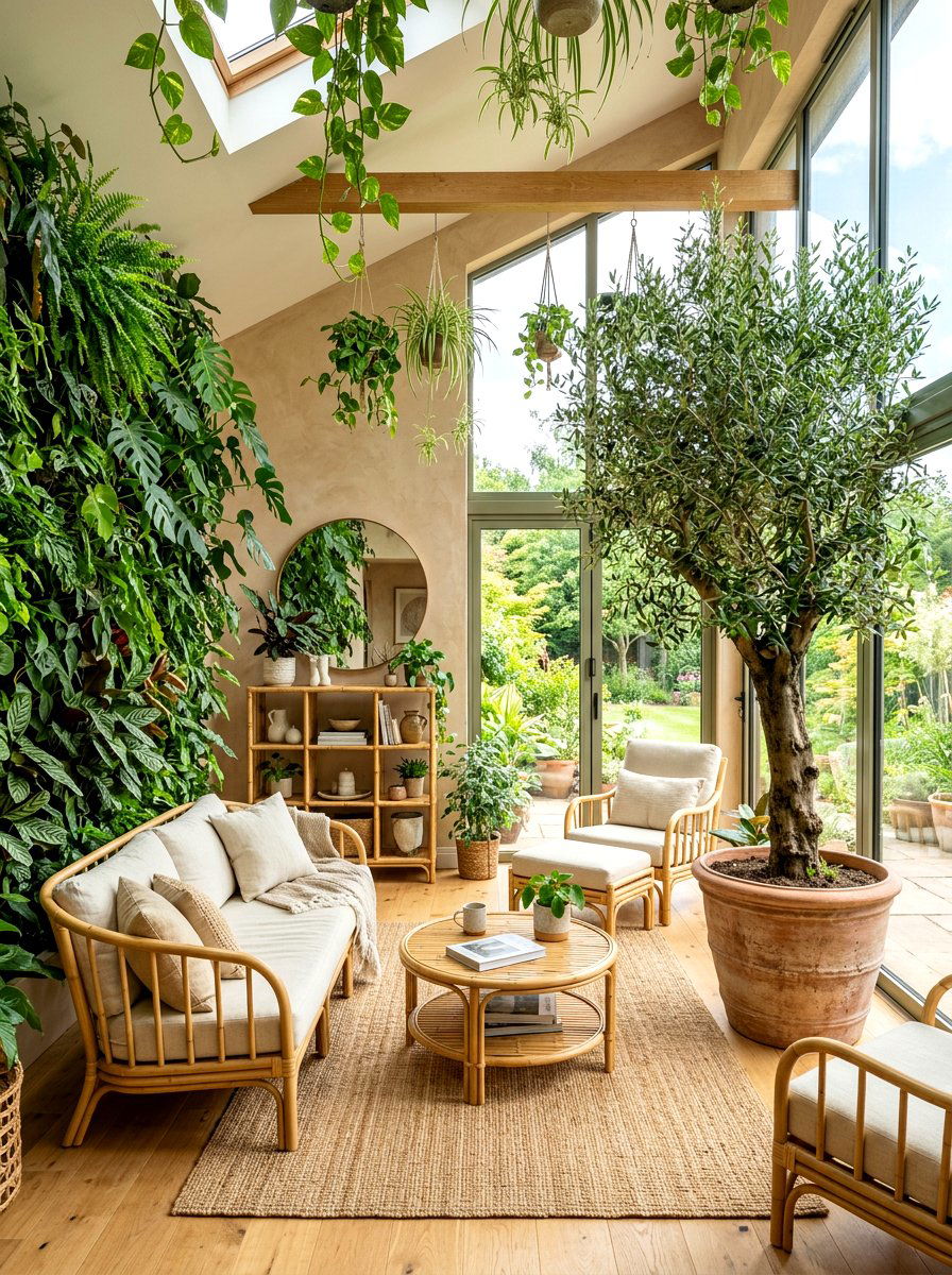 Biophilic Living Room - 30 modern living room ideas