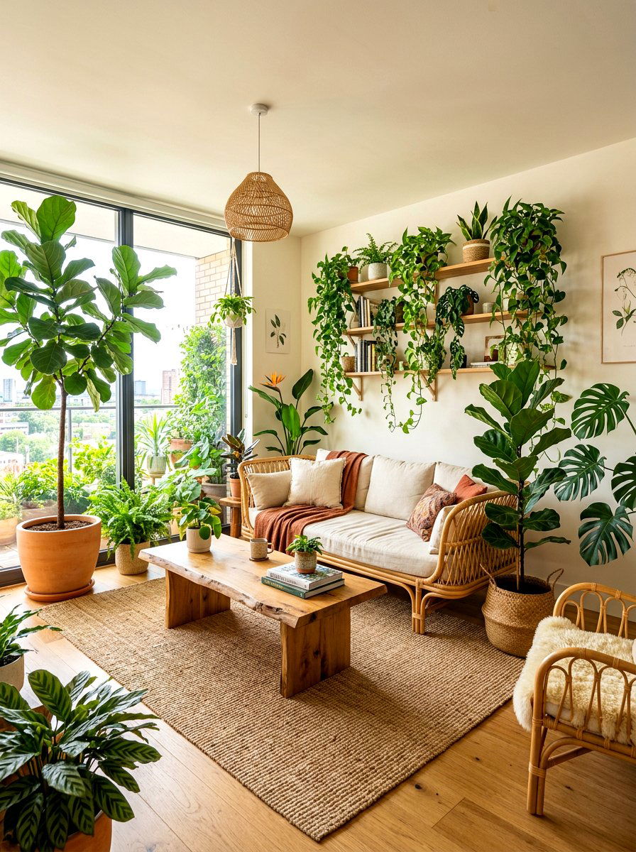 Biophilic Living Room - 30 TikTok living room decor ideas