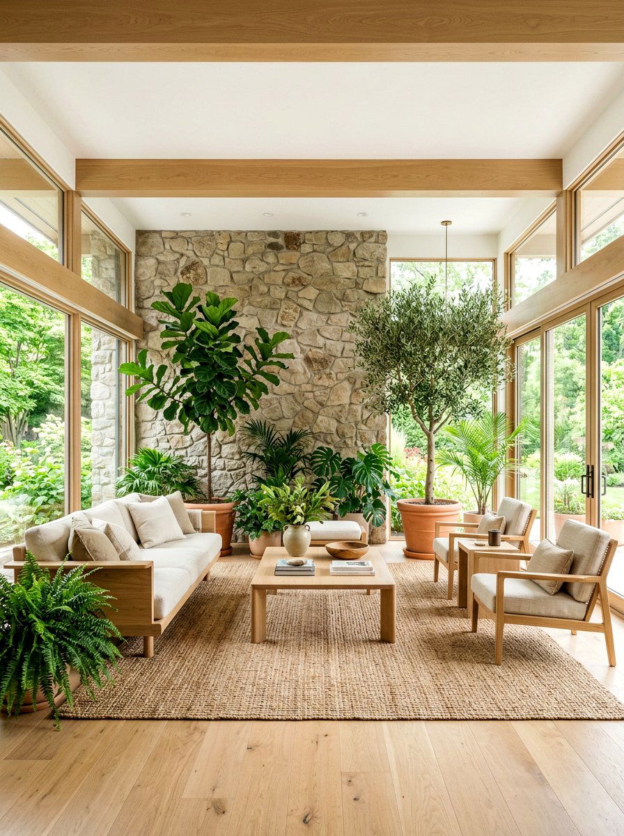 Biophilic Living Room Space - 30 editorial living room ideas