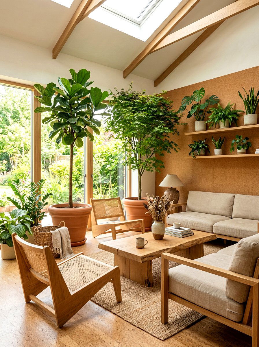 Biophilic Minimalist Living Room - 30 minimalist living room ideas
