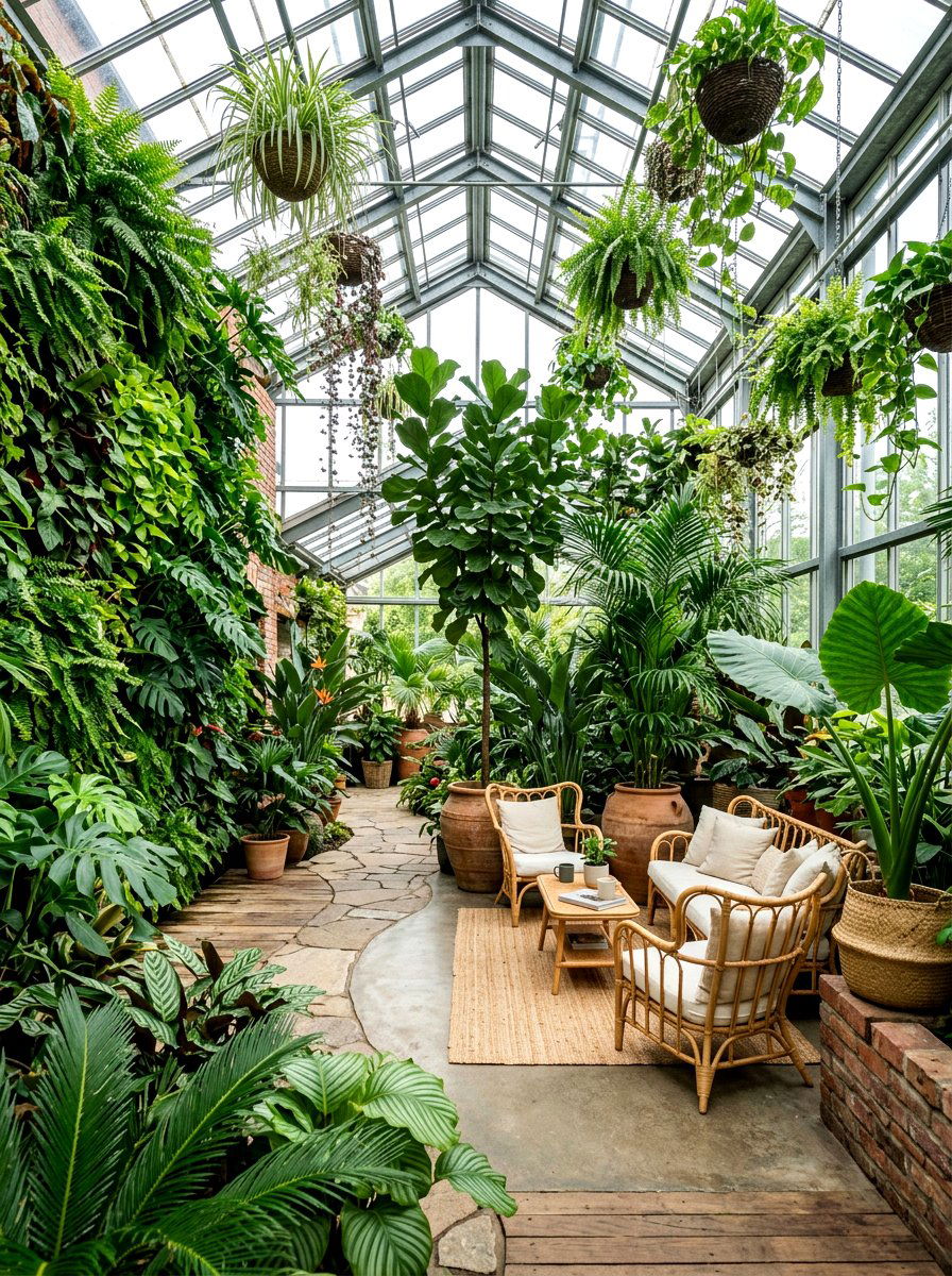 Biophilic conservatory - 30 conservatory ideas