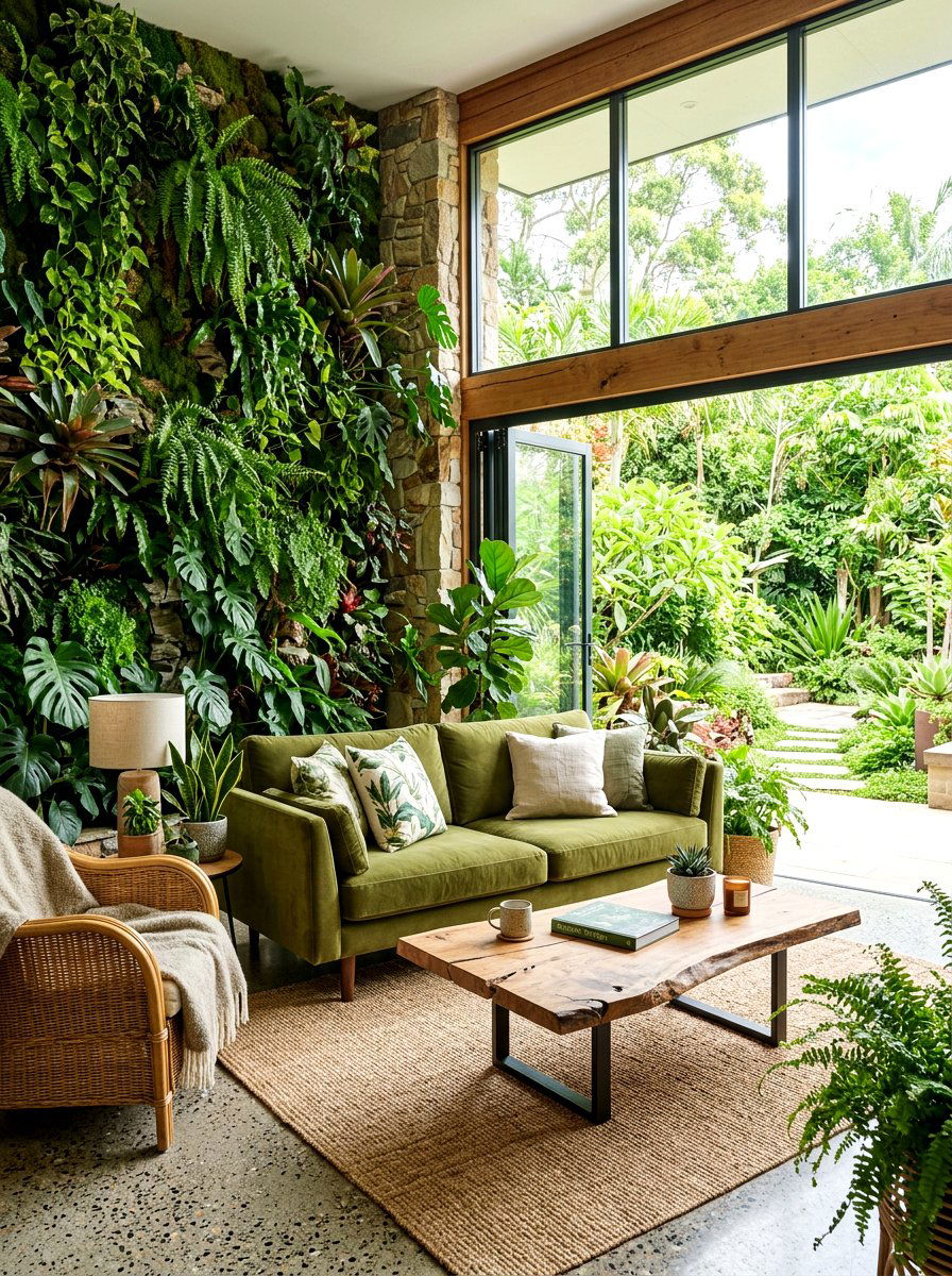 Biophilic living room - 30 restorative living room ideas