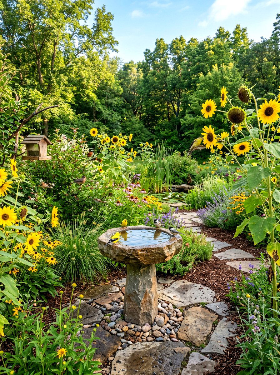 Bird Friendly Yard - 30 natural landscaping ideas
