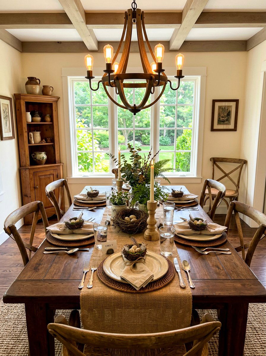 Bird Nest Decor - 30 spring dining table ideas
