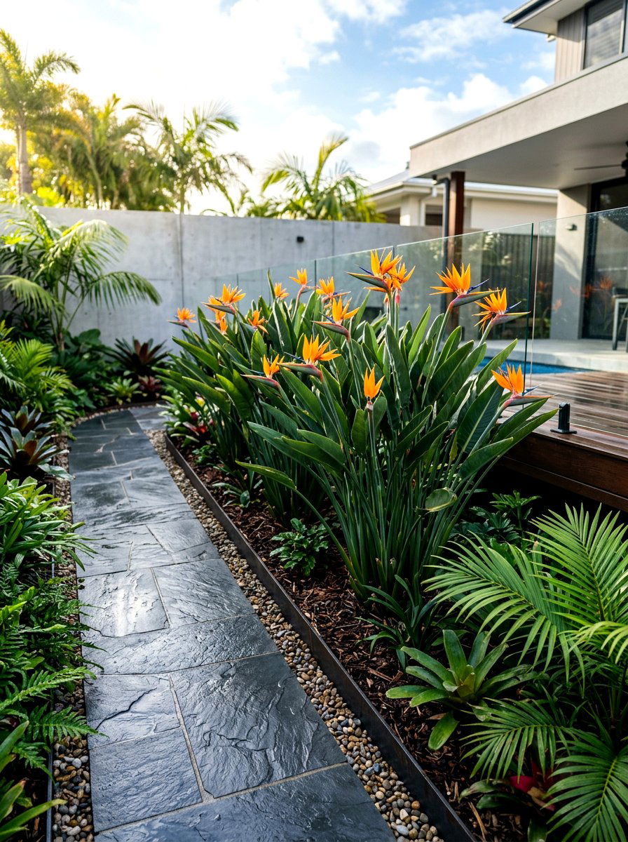 Bird Of Paradise Plant - 30 tropical patio ideas
